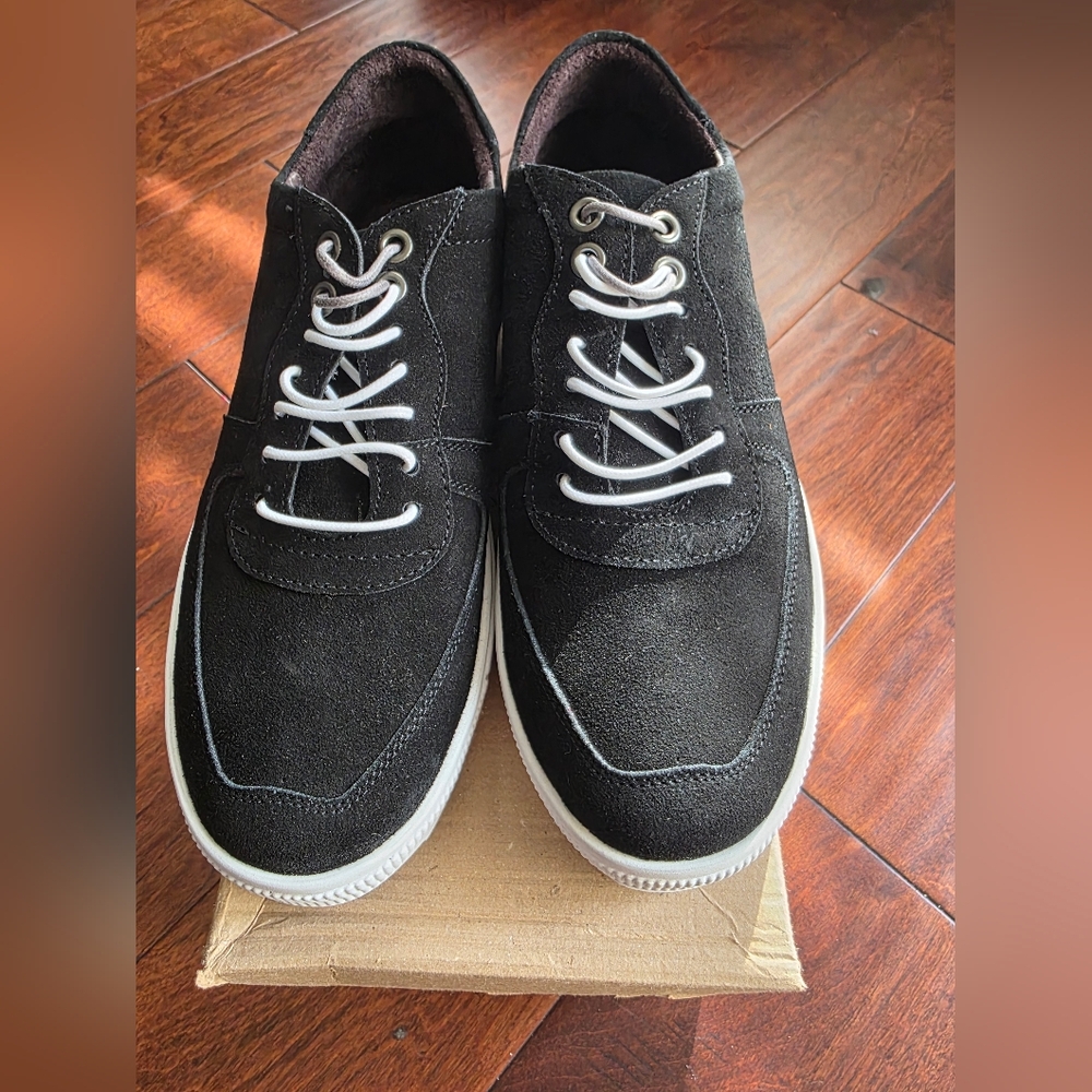 Suede Black Men's Sneakers - Picture 2 of 10